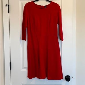 Ann Taylor red dress 8